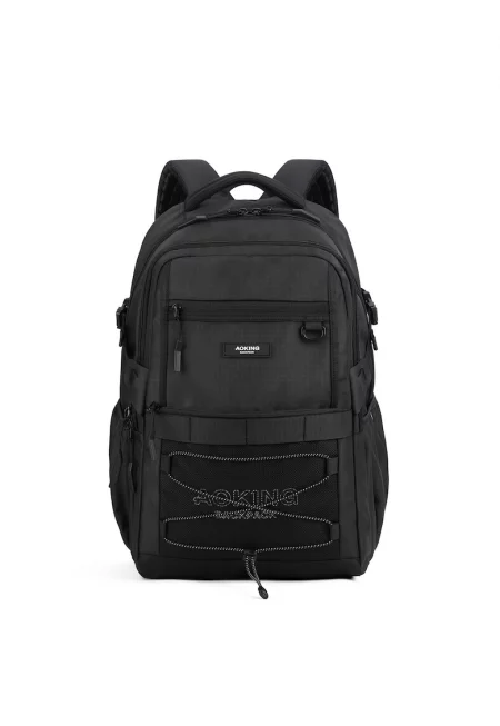 Унисекс раница с презрамка за гърдите - Черен