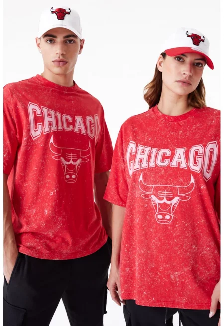Унисекс уголемена тениска NBA Chicago Bulls