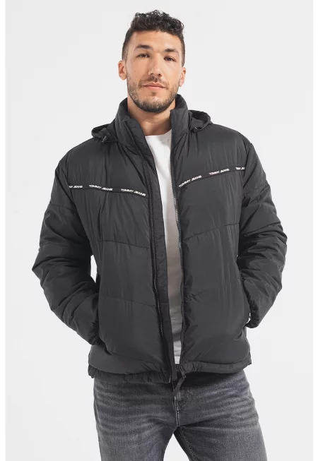 Ватирано зимно яке с качулка