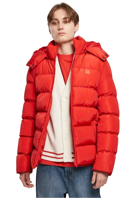 Ватирано зимно яке с качулка