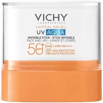 ВИШИ СОЛЕЙ UV AQUA SPF 50+Слънцезащитен  стик за лице и устни 10 мл.
