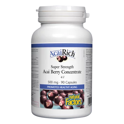 AcaiRich® Acai Berry Concentrate 4:1/ Акай 500 mg x 90 капсули