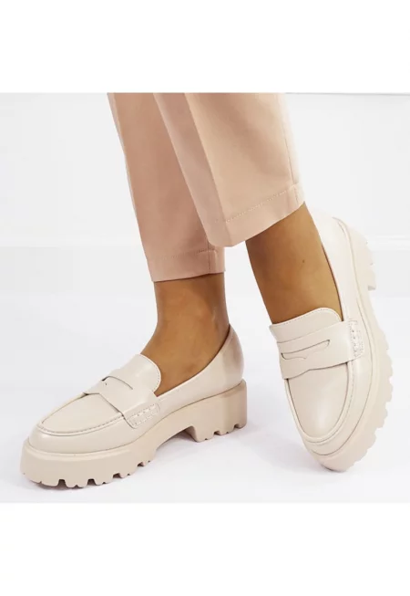 Бежови мокасини H8-359 M2 16562