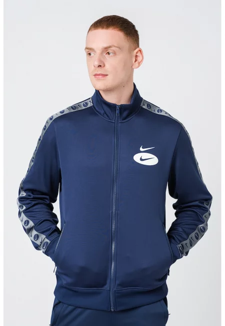 Блуза Swoosh League с контрастно лого - Тъмносин