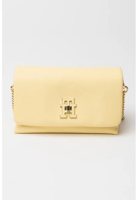 Чанта през рамо с лого - Жълт