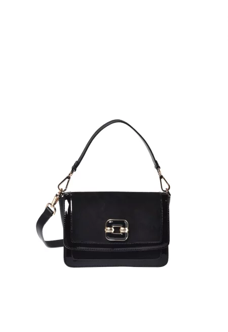 Чанта за рамо от кожа с отделяща се презрамка