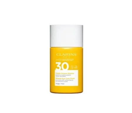 Clarins Sun Mineral Suncare Fluid SPF30 Слънцезащитен флуид за лице без опаковка