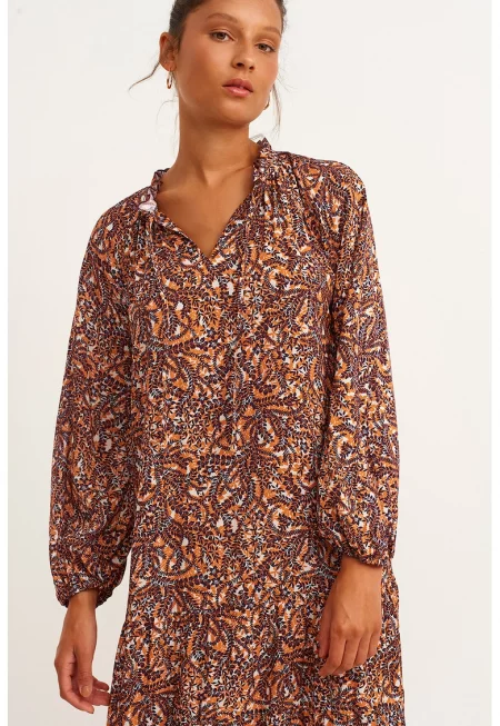 Дълга флорална рокля