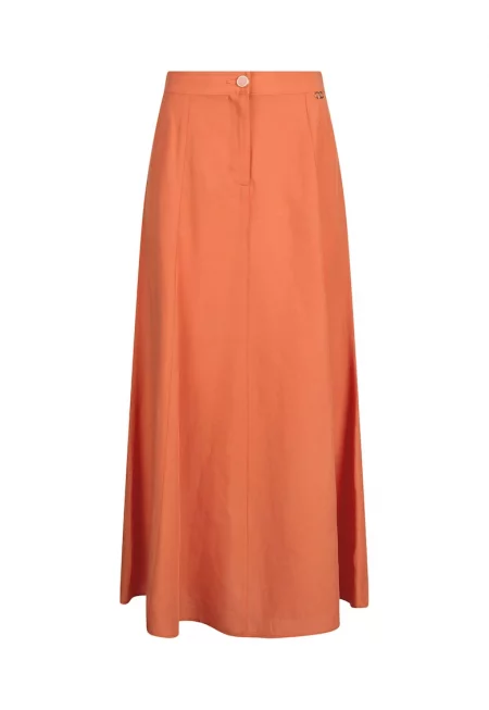 Дълга пола с лин с джобове