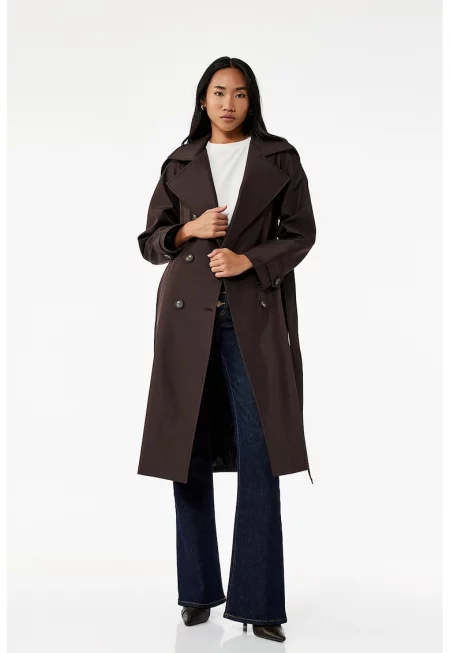 Дълго стандартно палто с копчета