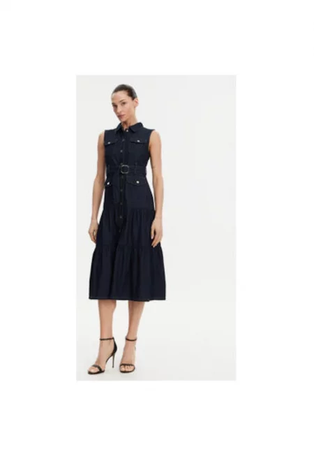 Дамска рокля  251-RNAUTICA - Дънкова - Синтетичен цвят - Тъмносин