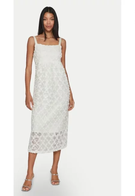 Дамска рокля -  53403 - Полиамид - Екрю