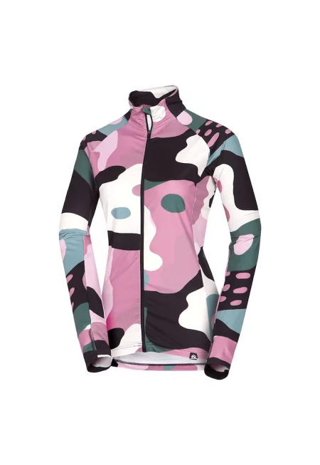 Дамска техническа блуза Jamiya с цял принт - Печат