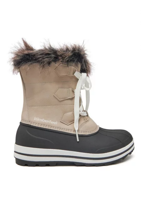 Дамски ботуши  Екокожа - Бежов - Бежов