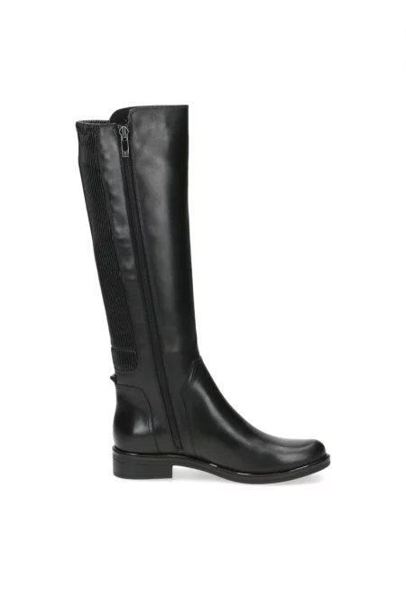 Дамски ботуши от естествена кожа  Черни