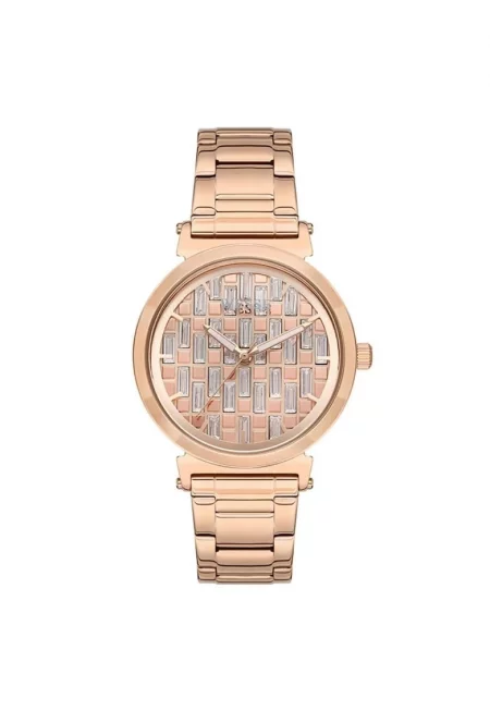 Дамски часовник  WWL109802 - 38мм - стоманена каишка - розово-златист - водоустойчив 5 АТМ