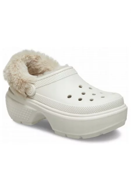 Дамски чехли с кожа -  Stomp Lined Clog - Бежов -