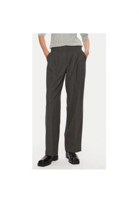 Дамски панталон - 2-ри ден - 304474569 - Полиестер/Рейон - Сив - Сив