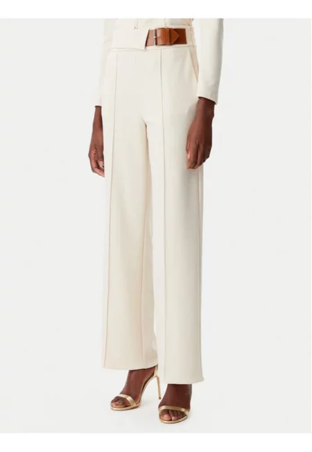 Дамски панталон -  305317834 - Полиестер - Бежов