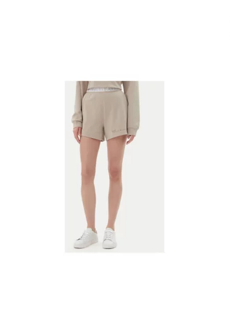 Дамски спортни шорти Emporio Armani  7W000280 AF12501 - Полиестер/Памук - Бежов - Бежов