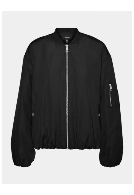 Дамско бомбър яке -  303614133 - Полиестер - Черен