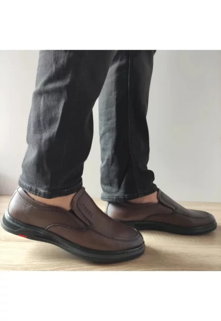 Ежедневни мъжки обувки  650035B 02-N Кафяв - Кафяв