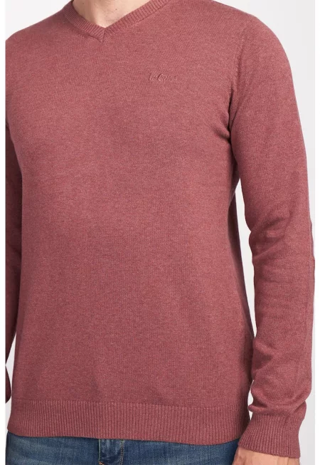 Фино плетен пуловер с шпиц