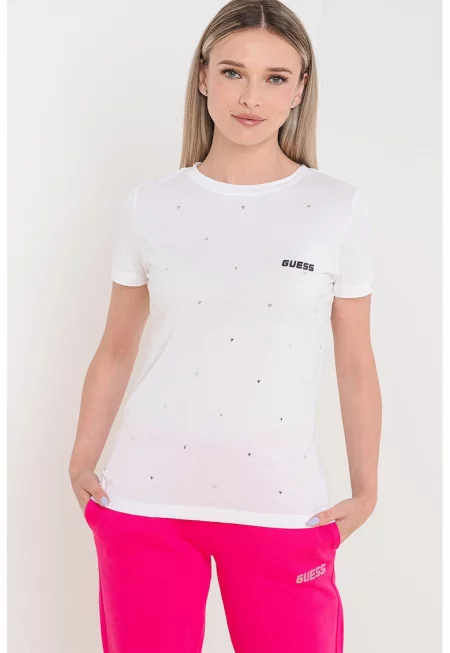 Фитнес тениска с овално деколте