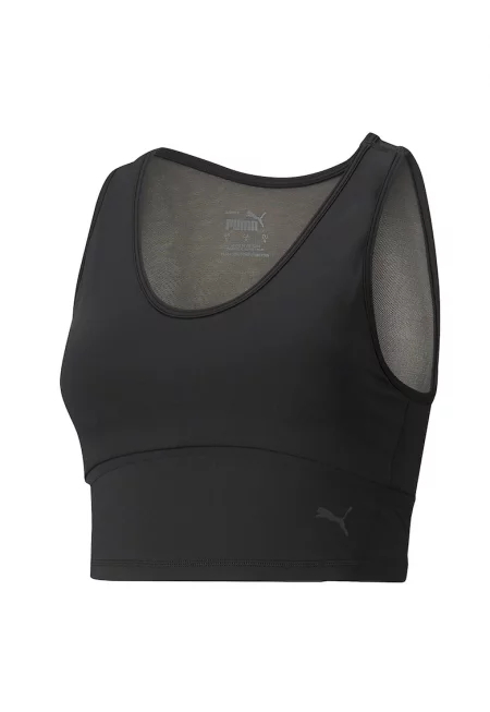 Фитнес топ с мрежести зони и лого