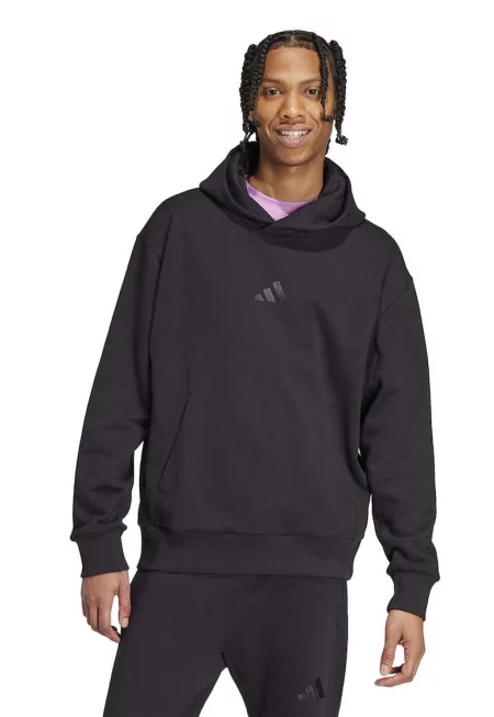 Худи All SZN с джоб кенгуру - Черен