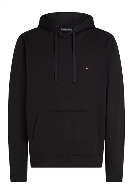 Худи с джоб кенгуру - Черен