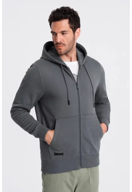 Худи с цип и джобове