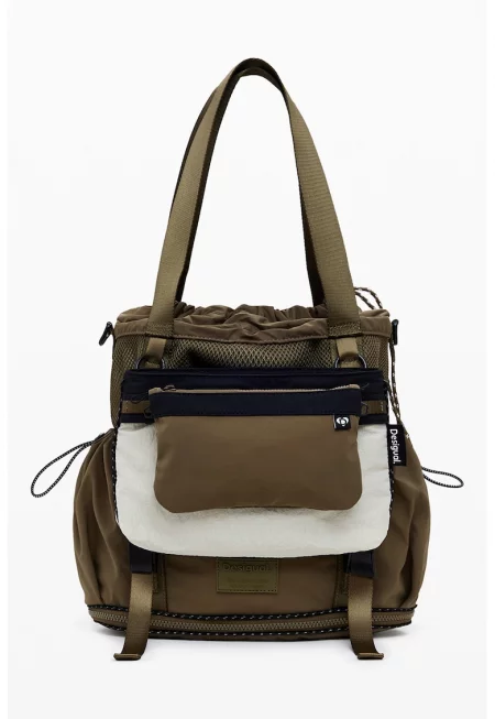 Конвертируема раница с цветен блок - Каки