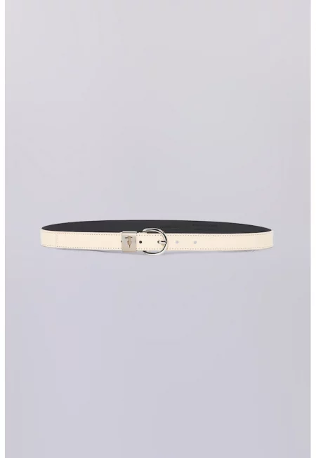 Кожен колан с метална тока