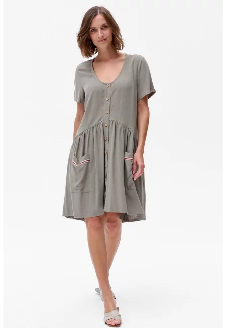 Madi Linen Blend Loose Dress