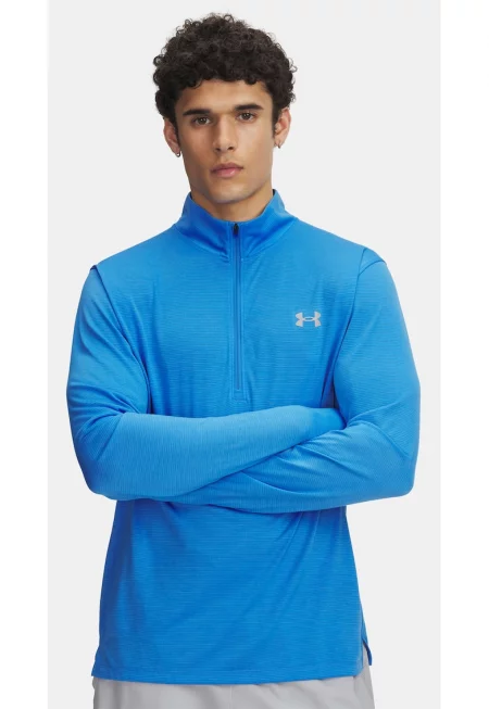 Мъжка блуза за бягане  Launch 1/4 Zip FW 2025 - Син