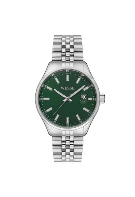 Мъжки часовник  WWG206803 - 42мм - стоманена каишка - зелен циферблат - водоустойчив 5 ATM
