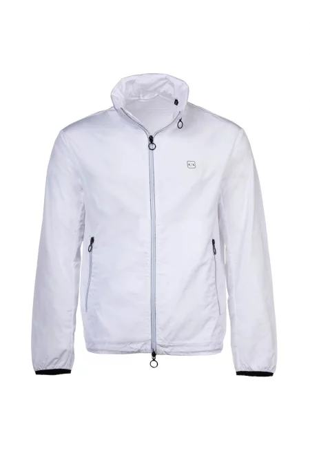 Олекотено ветроустойчиво яке - Бял