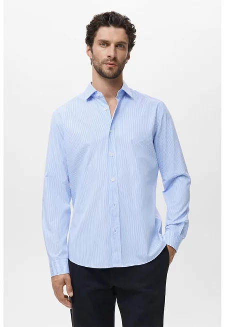 Памучна риза без шарка