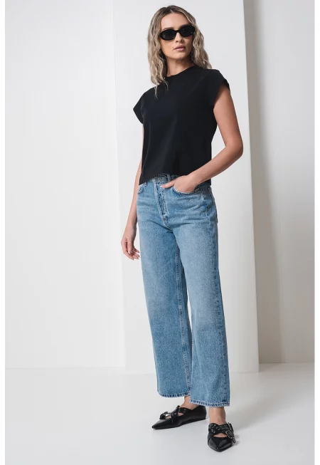 Памучна тениска Bryce - Черен