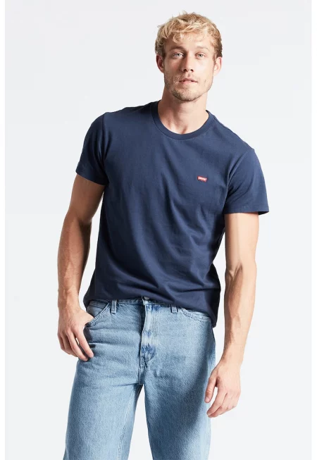 Памучна тениска с овално деколте и райе