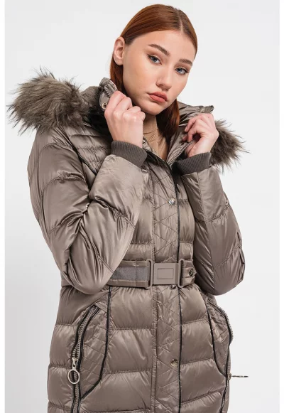 Подплатено зимно яке Aimeraude с качулка