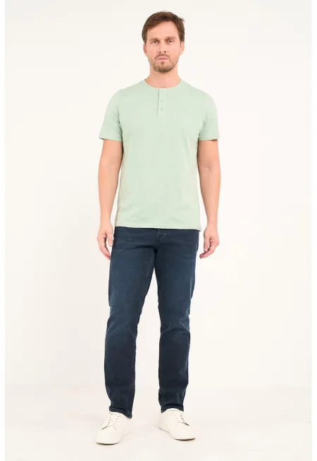 Прави дънки с 5 джоба - Ултрамарин синьо