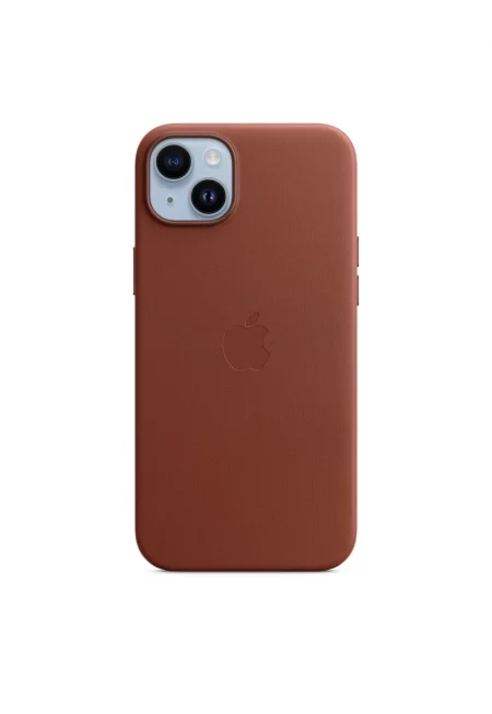 Предпазен калъф  Leather Case with MagSafe за iPhone 14 Plus - Umber