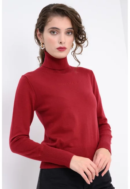 Пуловер с коприна и вълна