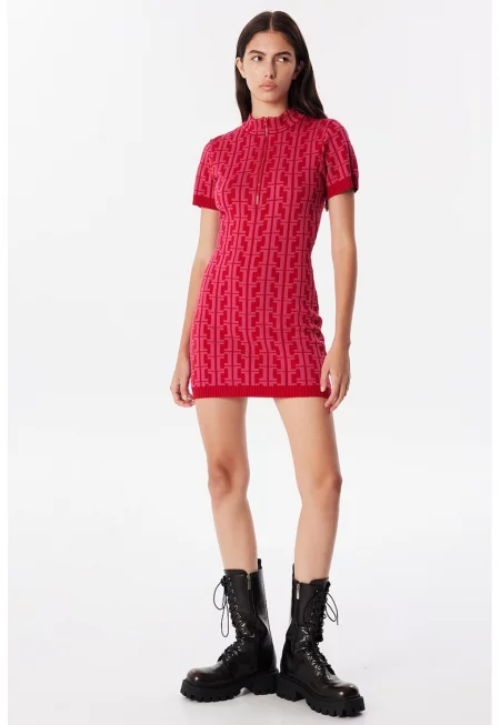 Рокля с шарка и цип