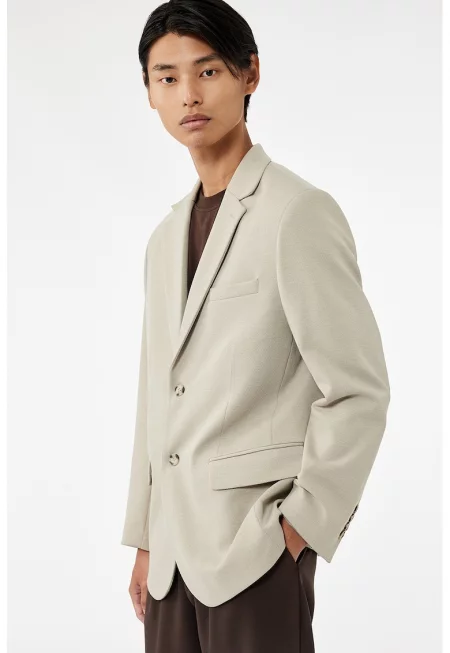 Сако със стандартна кройка - Бежов