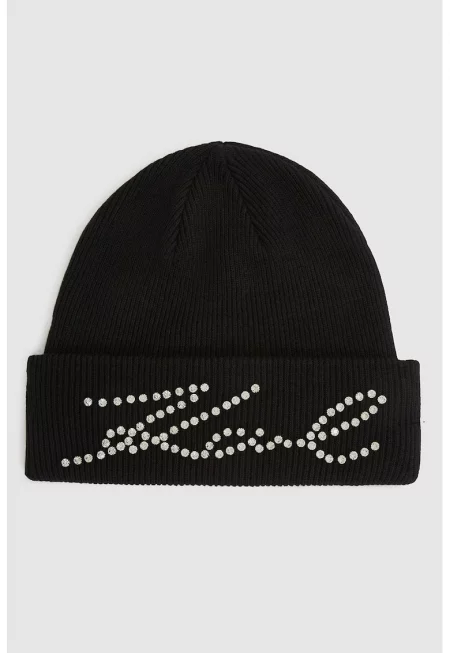 Шапка с лого - Черен/Прозрачен