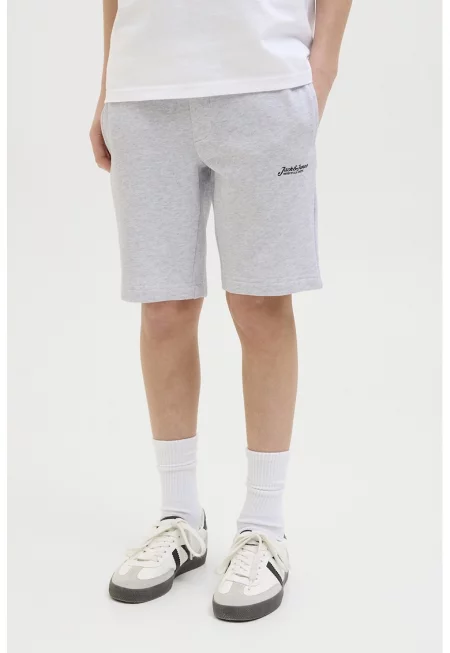Шорти с лого - Светлосив меланж