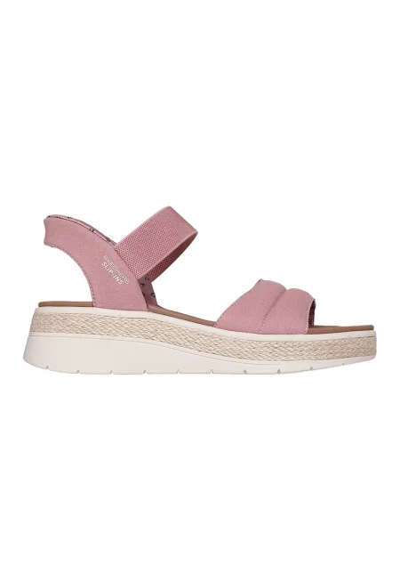 Скосени сандали Slip-Ins™ Bobs Sun Ray - Прашно розово